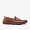 Mocassino da guida da uomo Markman Plain in pelle marrone chiaro