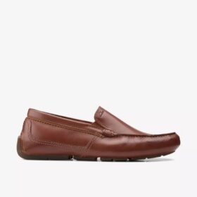 Mocassino da guida da uomo Markman Plain in pelle marrone chiaro