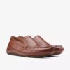 Mocassino da guida da uomo Markman Plain in pelle marrone chiaro