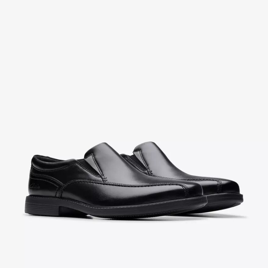 Mocassino da uomo Dresslite Step in pelle nera Mocassino da uomo Dresslite Step in pelle nera