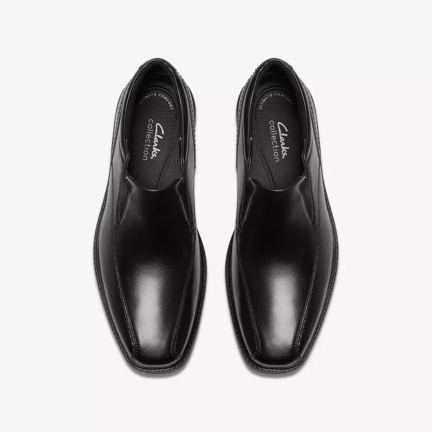 Mocassino da uomo Dresslite Step in pelle nera Mocassino da uomo Dresslite Step in pelle nera