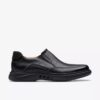 Mocassino da uomo Un Briley Step in pelle nera | clarks