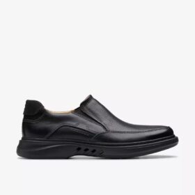 Mocassino da uomo Un Briley Step in pelle nera | clarks