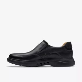 Mocassino da uomo Un Briley Step in pelle nera | clarks