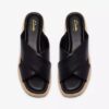 Mule da donna Tessiah 2 con zeppe in pelle nera Mule da donna Tessiah 2 con zeppe in pelle nera