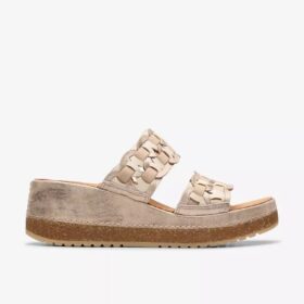 Mule Kassanda da donna in combinazione metallizzata