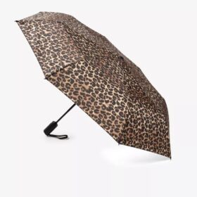 Ombrello da donna con stampa leopardata
