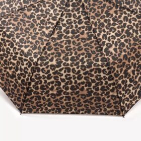 Ombrello da donna con stampa leopardata