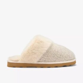 Pantofole da donna Stockinette color kaki