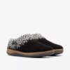 Pantofole da donna Willowdean in maglia nera Pantofole da donna Willowdean in maglia nera