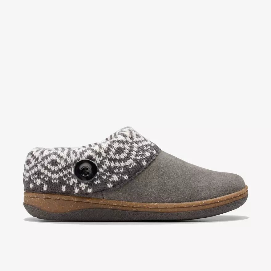 Pantofole da donna Willowdean Sweater grigio scuro Pantofole da donna Willowdean Sweater grigio scuro