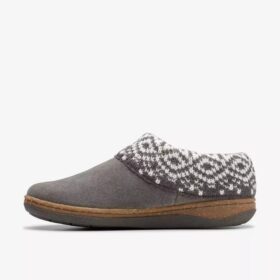Pantofole da donna Willowdean Sweater grigio scuro