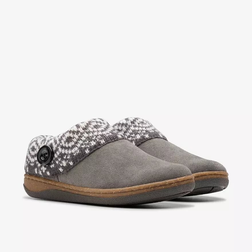 Pantofole da donna Willowdean Sweater grigio scuro Pantofole da donna Willowdean Sweater grigio scuro