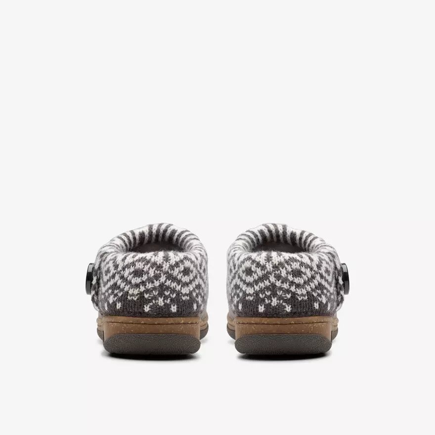 Pantofole da donna Willowdean Sweater grigio scuro Pantofole da donna Willowdean Sweater grigio scuro