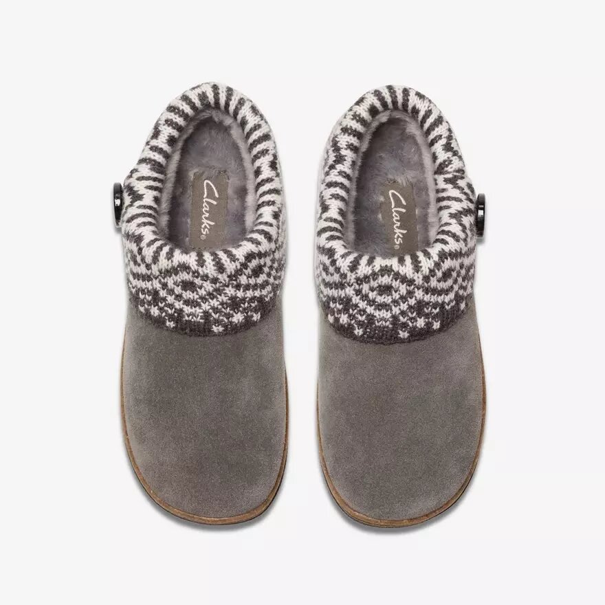 Pantofole da donna Willowdean Sweater grigio scuro Pantofole da donna Willowdean Sweater grigio scuro