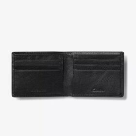 Portafoglio classico da uomo Slimfold in pelle granulata, nero, USA