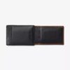 Portafoglio da uomo con clip per banconote, modello Pebble Wide, marrone, USA Portafoglio da uomo con clip per banconote, modello Pebble Wide, marrone, USA