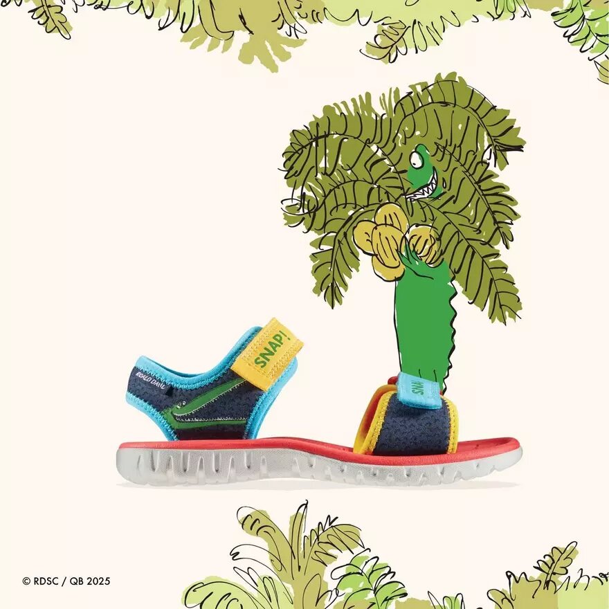 Sandali bassi da bambino Surfing Ace con stampa blu navy Sandali bassi da bambino Surfing Ace con stampa blu navy