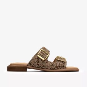 Sandali bassi da donna Ariany Bay con stampa animalier