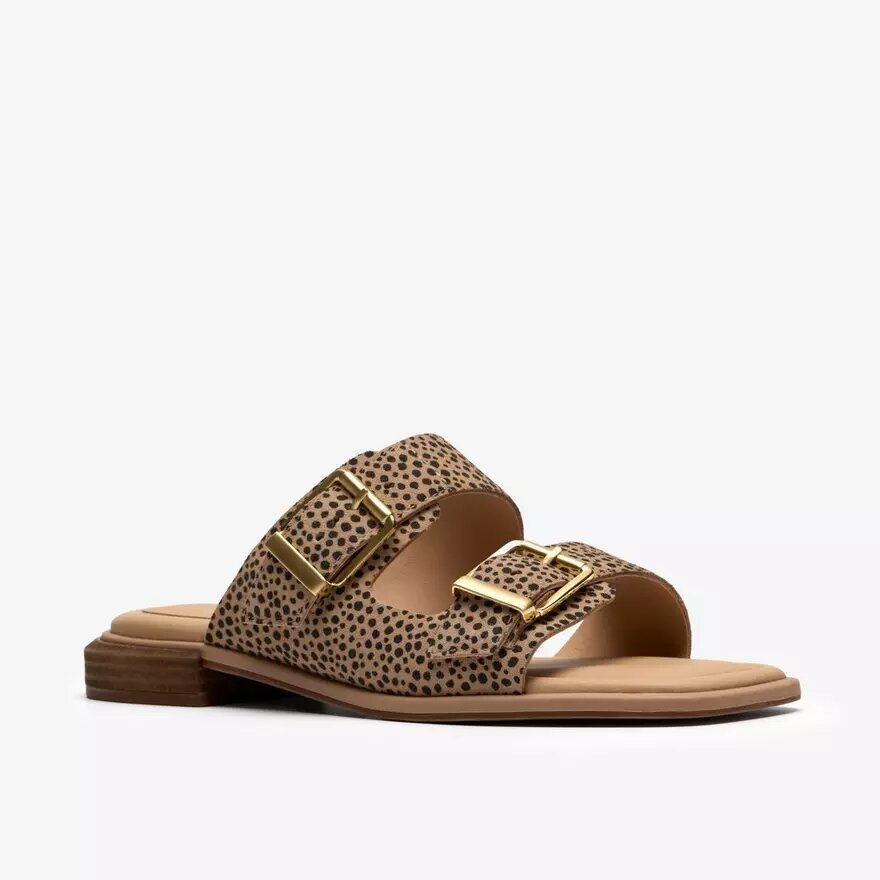 Sandali bassi da donna Ariany Bay con stampa animalier Sandali bassi da donna Ariany Bay con stampa animalier