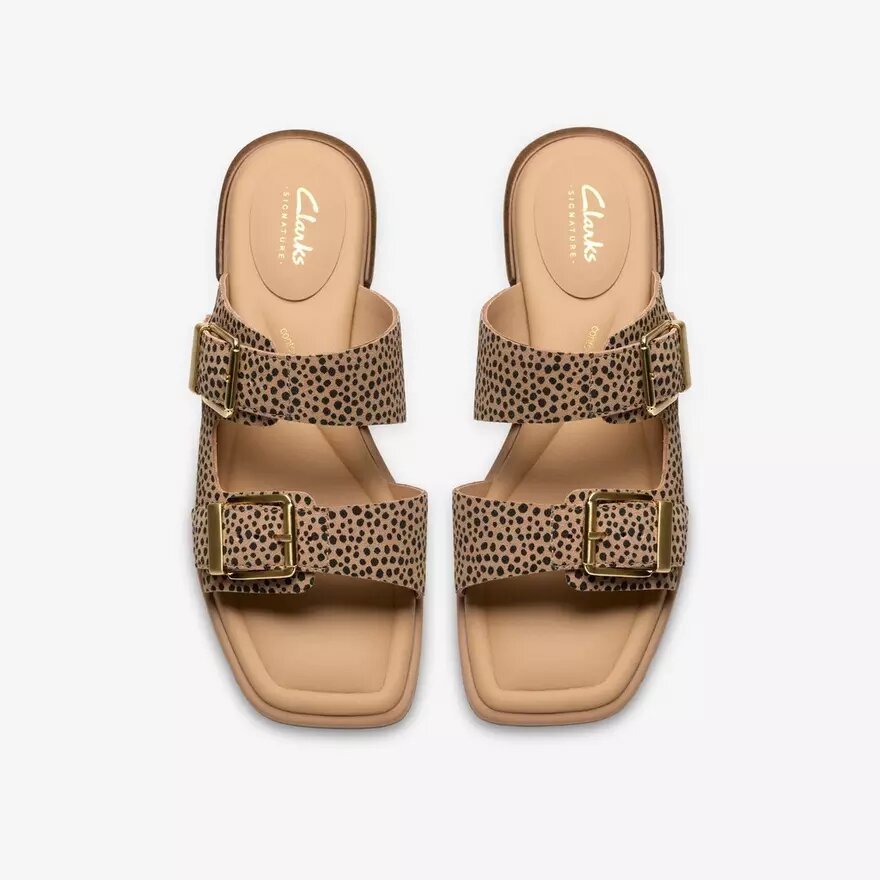 Sandali bassi da donna Ariany Bay con stampa animalier Sandali bassi da donna Ariany Bay con stampa animalier