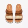 Sandali bassi da donna Arwell Step in pelle marrone chiaro Sandali bassi da donna Arwell Step in pelle marrone chiaro