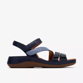Sandali bassi da donna Cecily Mix blu combinati