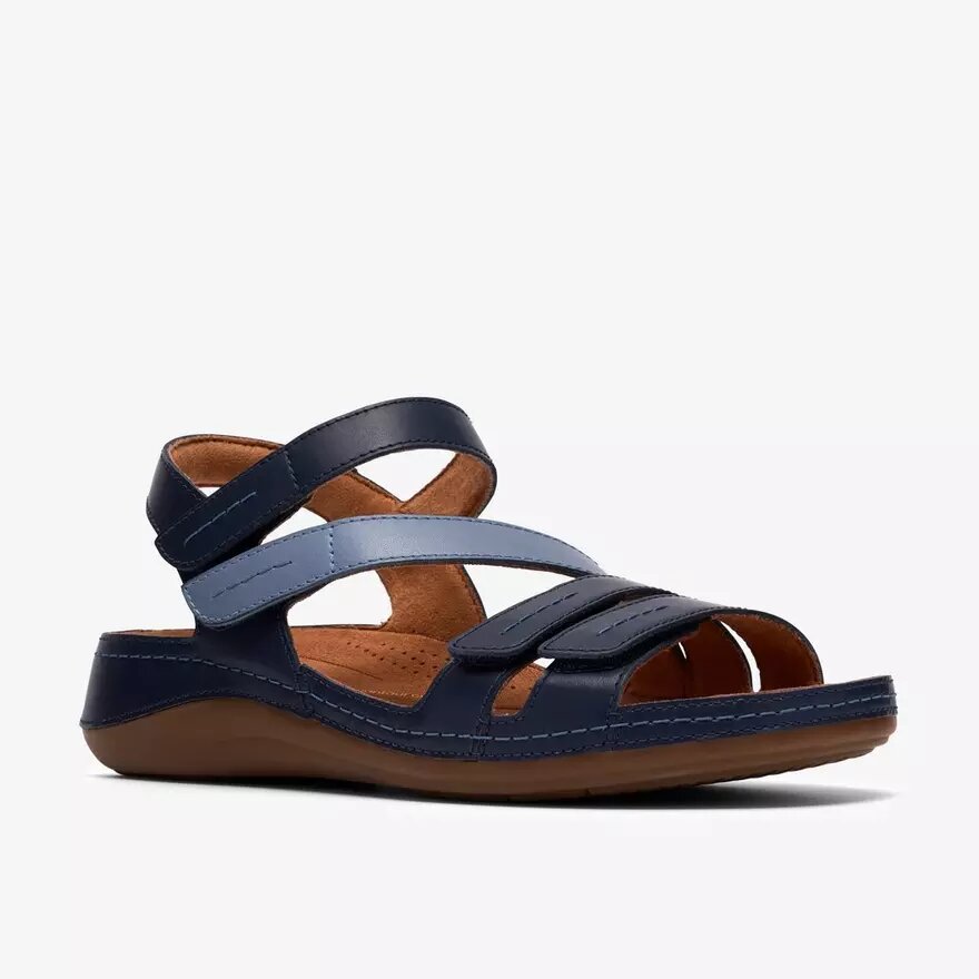 Sandali bassi da donna Cecily Mix blu combinati Sandali bassi da donna Cecily Mix blu combinati