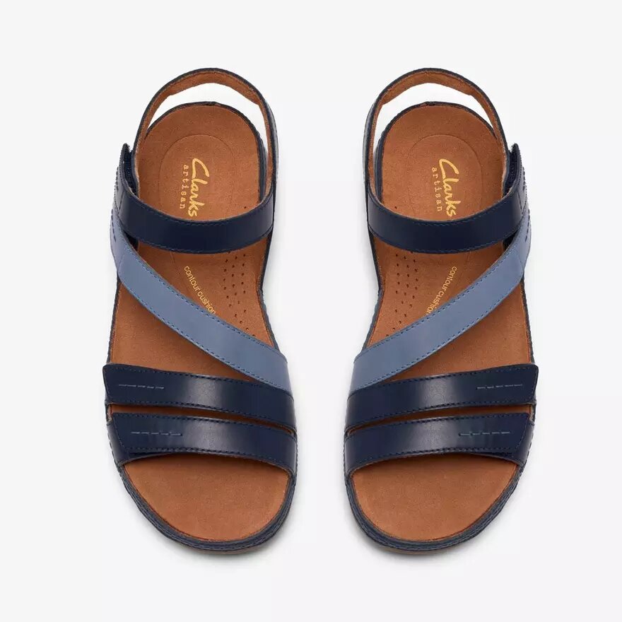 Sandali bassi da donna Cecily Mix blu combinati Sandali bassi da donna Cecily Mix blu combinati