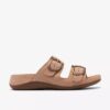 Sandali bassi da donna Cecily Step in nabuk beige Sandali bassi da donna Cecily Step in nabuk beige