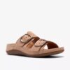 Sandali bassi da donna Cecily Step in nabuk beige Sandali bassi da donna Cecily Step in nabuk beige