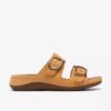 Sandali bassi da donna Cecily Step in nabuk color ocra chiaro Sandali bassi da donna Cecily Step in nabuk color ocra chiaro