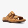 Sandali bassi da donna Cecily Step in nabuk color ocra chiaro Sandali bassi da donna Cecily Step in nabuk color ocra chiaro