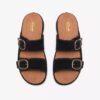 Sandali bassi da donna Cecily Step in nabuk nero Sandali bassi da donna Cecily Step in nabuk nero