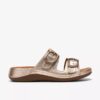 Sandali bassi da donna Cecily Step in pelle color champagne Sandali bassi da donna Cecily Step in pelle color champagne