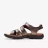 Sandali bassi da donna Kitly Ave in pelle color bronzo Sandali bassi da donna Kitly Ave in pelle color bronzo