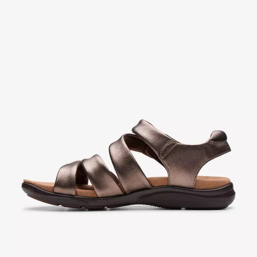 Sandali bassi da donna Kitly Ave in pelle color bronzo Sandali bassi da donna Kitly Ave in pelle color bronzo