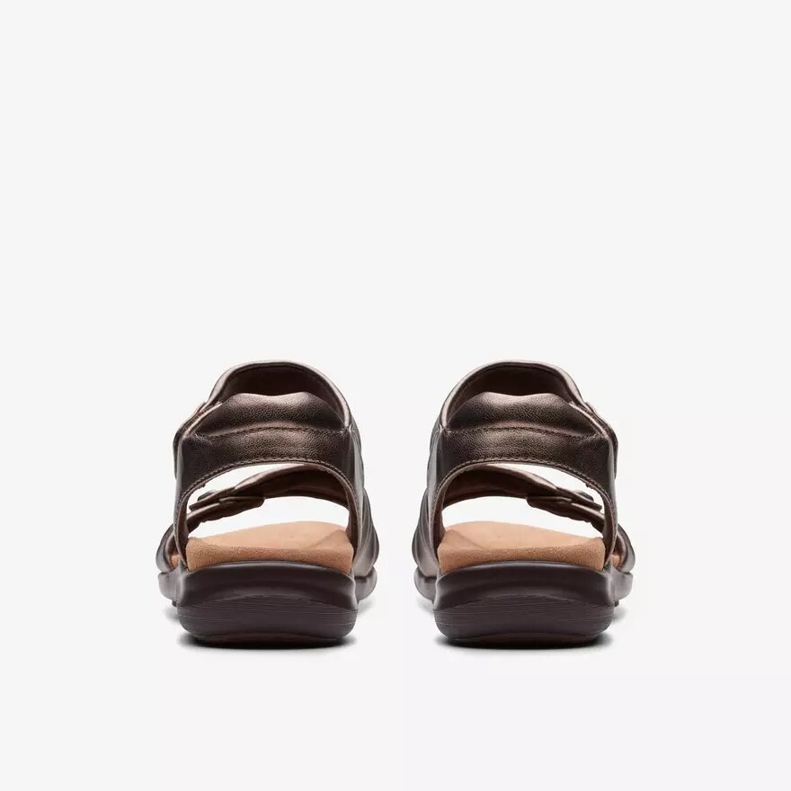 Sandali bassi da donna Kitly Ave in pelle color bronzo Sandali bassi da donna Kitly Ave in pelle color bronzo