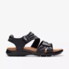 Sandali bassi da donna Kitly Ave in pelle nera Sandali bassi da donna Kitly Ave in pelle nera