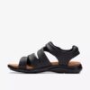 Sandali bassi da donna Kitly Ave in pelle nera Sandali bassi da donna Kitly Ave in pelle nera