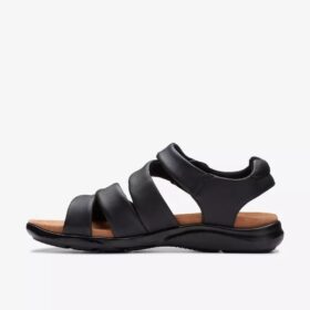 Sandali bassi da donna Kitly Ave in pelle nera