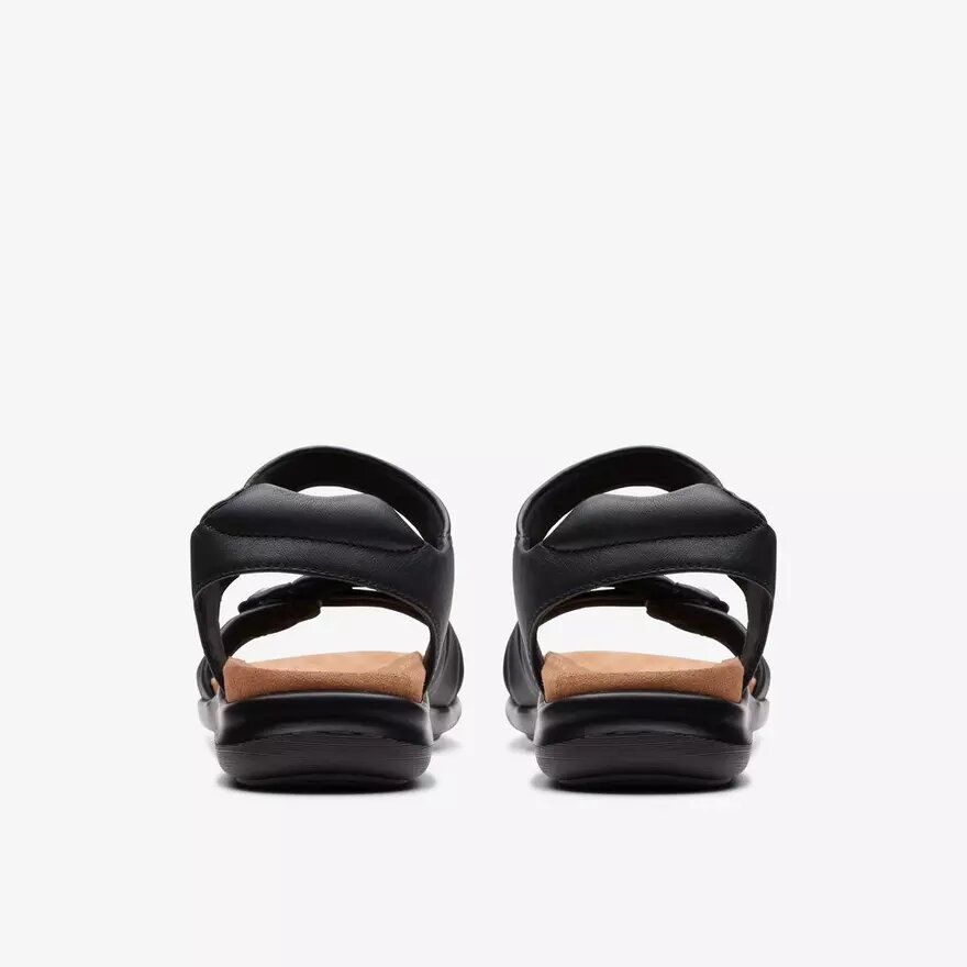 Sandali bassi da donna Kitly Ave in pelle nera Sandali bassi da donna Kitly Ave in pelle nera
