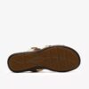 Sandali bassi da donna Kitly Pearl in pelle color champagne
