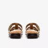 Sandali bassi da donna Kitly Pearl in pelle color champagne