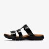 Sandali bassi da donna Kitly Pearl in vernice nera