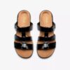 Sandali bassi da donna Kitly Pearl in vernice nera
