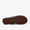 Sandali bassi da donna Kitly Slide in pelle color crema