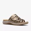 Sandali bassi da donna Maelynn Abby Gold Metallic
