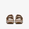 Sandali bassi da donna Maelynn Abby in pelle color cuoio
