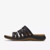 Sandali bassi da donna Maelynn Abby in pelle nera